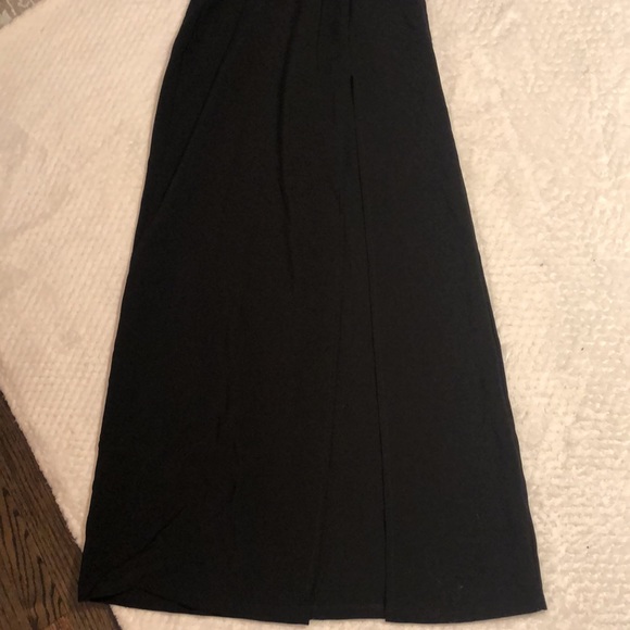 Lulus Conversation Slit Cutout Black Maxi Dress NWTs Large - Picture 7 of 13